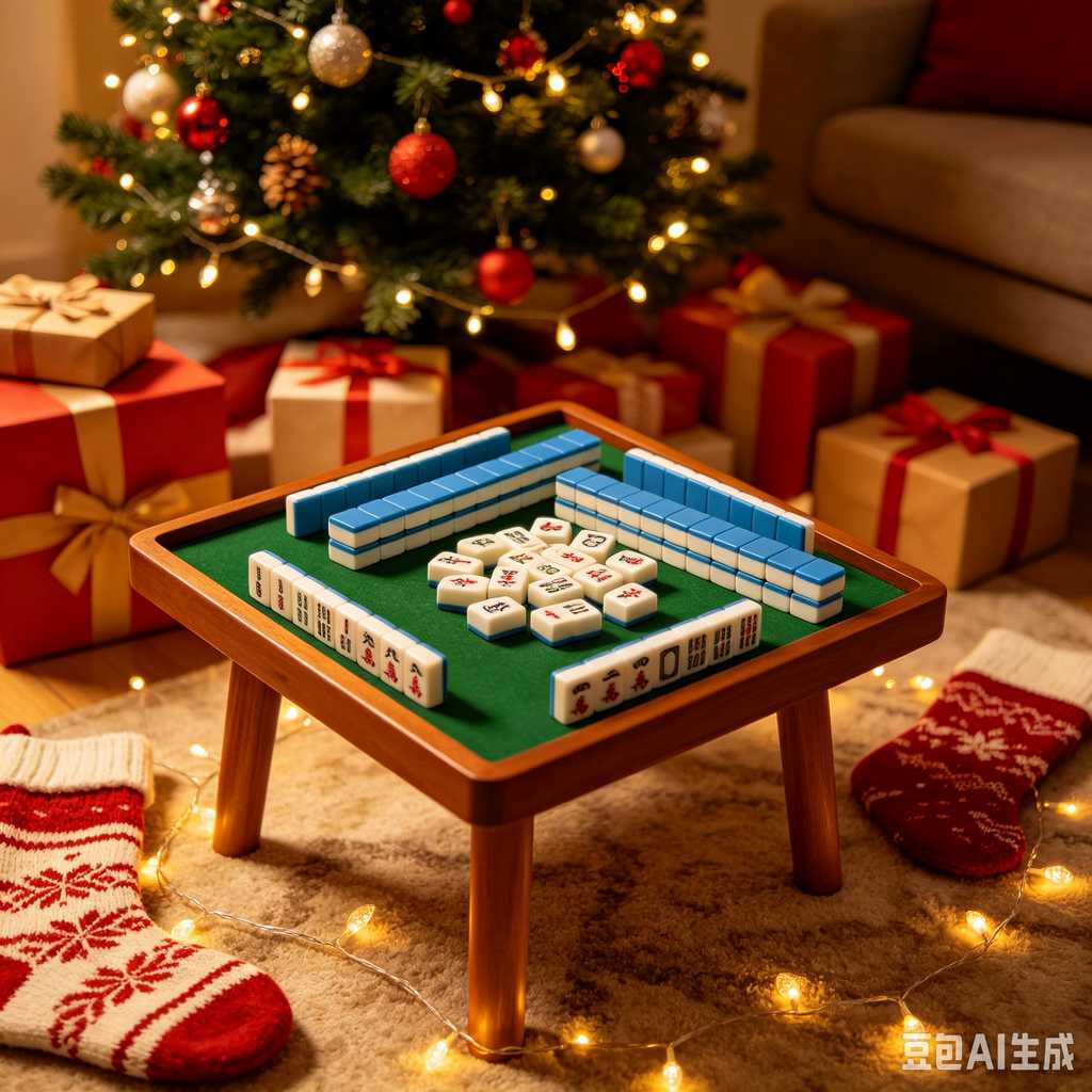 printed logo mahjong set