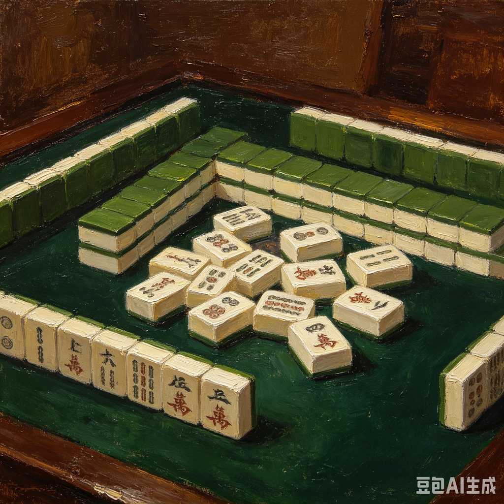 oriental style mahjong tiles